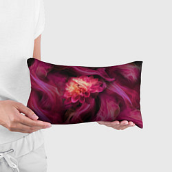 Подушка-антистресс Розовый цветок в огне - нейросеть, цвет: 3D-принт — фото 2