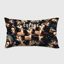 Подушка-антистресс Кофе моя любовь и страсть, цвет: 3D-принт