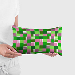 Подушка-антистресс Ретро квадраты ванильные, цвет: 3D-принт — фото 2