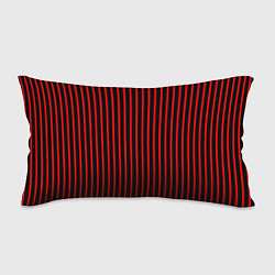 Подушка-антистресс Красно-чёрный полосатый, цвет: 3D-принт