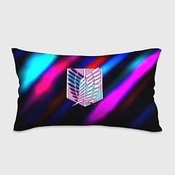 Подушка-антистресс Attack on Titan stripes neon, цвет: 3D-принт