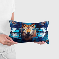Подушка-антистресс Волк - индеец, цвет: 3D-принт — фото 2