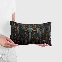 Подушка-антистресс Орнамент в стиле египетской иероглифики, цвет: 3D-принт — фото 2