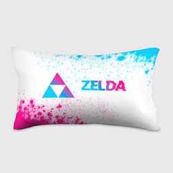 Подушка-антистресс Zelda neon gradient style по-горизонтали, цвет: 3D-принт
