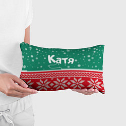 Подушка-антистресс Катя новогодняя, цвет: 3D-принт — фото 2