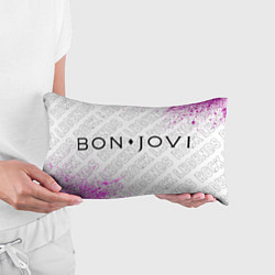 Подушка-антистресс Bon Jovi rock legends по-горизонтали, цвет: 3D-принт — фото 2
