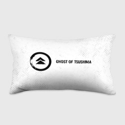 Подушка-антистресс Ghost of Tsushima glitch на светлом фоне по-горизо, цвет: 3D-принт