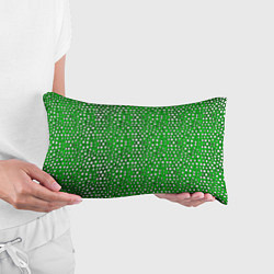 Подушка-антистресс Белые пузырьки на зелёном фоне, цвет: 3D-принт — фото 2