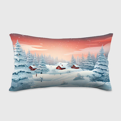 Подушка-антистресс Погружение в зимнюю атмосферу / 3D-принт – фото 2