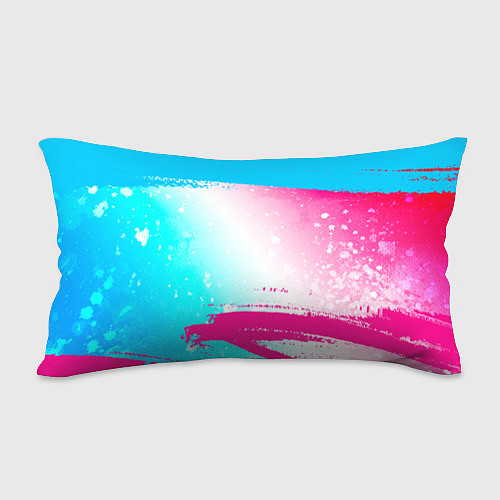 Подушка-антистресс Red Hot Chili Peppers neon gradient style по-гориз / 3D-принт – фото 2