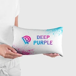 Подушка-антистресс Deep Purple neon gradient style по-горизонтали, цвет: 3D-принт — фото 2