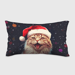 Подушка-антистресс New Years mood from Santa the cat, цвет: 3D-принт