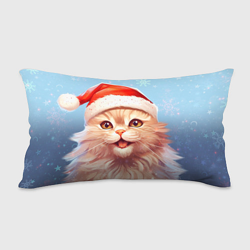 Подушка-антистресс New Year with Santa the cat / 3D-принт – фото 2