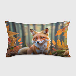 Подушка-антистресс Портрет лисы в осеннем лесу
