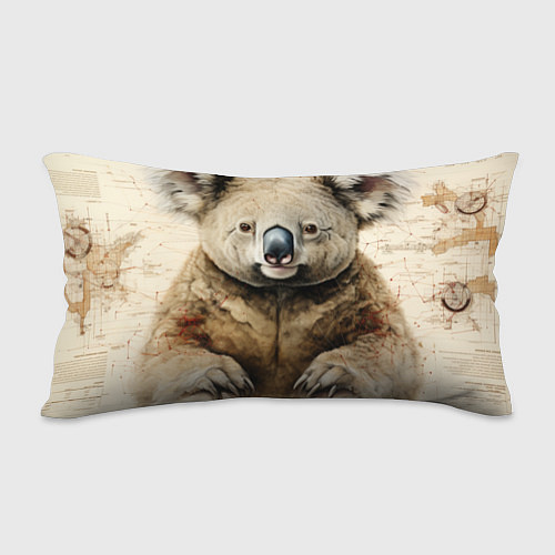 Подушка-антистресс Коала в стиле диаграмм Давинчи / 3D-принт – фото 2
