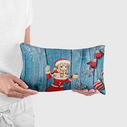 Подушка-антистресс Подарок от снегурочки, цвет: 3D-принт — фото 2
