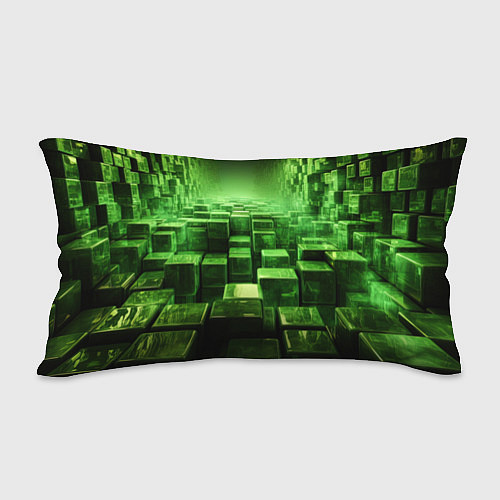 Подушка-антистресс Зеленые квадраты в лабиринте / 3D-принт – фото 2