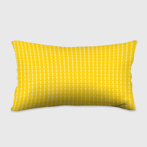 Подушка-антистресс Жёлтый полосы в цветочек / 3D-принт – фото 2