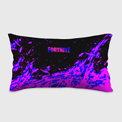 Подушка-антистресс Fortnite neon logo steel, цвет: 3D-принт