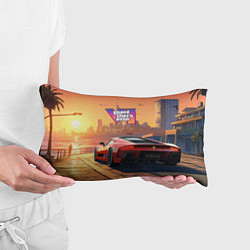 Подушка-антистресс GTA 6 авто вид сзади, цвет: 3D-принт — фото 2
