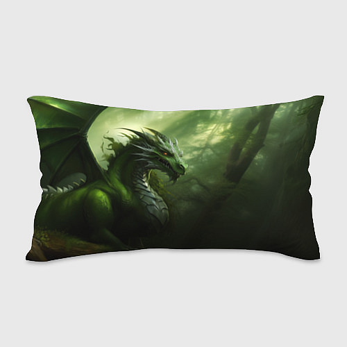 Подушка-антистресс Зеленый лесной дракон символ 2024 года / 3D-принт – фото 2