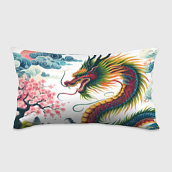 Подушка-антистресс Japanese dragon - engraving art