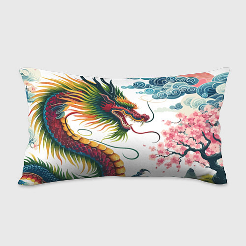 Подушка-антистресс Japanese dragon - engraving art / 3D-принт – фото 2