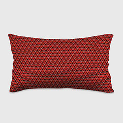Подушка-антистресс Красные и чёрные треугольники, цвет: 3D-принт