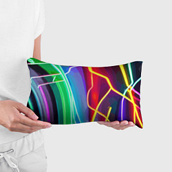 Подушка-антистресс Абстрактные цветные полосы - композиция, цвет: 3D-принт — фото 2