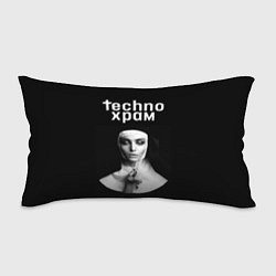 Подушка-антистресс Techno храм монашка держит четки с крестиком, цвет: 3D-принт