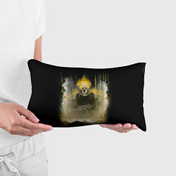 Подушка-антистресс Жёлтый скелет в дыму, цвет: 3D-принт — фото 2