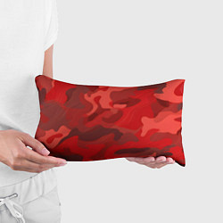 Подушка-антистресс Красный камуфляж крупный, цвет: 3D-принт — фото 2