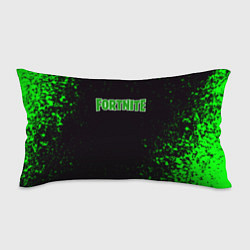 Подушка-антистресс Fortnite зеленый краски лого, цвет: 3D-принт