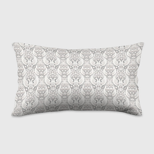 Подушка-антистресс Белый волк и белый герб России / 3D-принт – фото 2