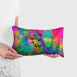 Подушка-антистресс Цветная лама, цвет: 3D-принт — фото 2