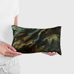 Подушка-антистресс Реалистичный охотничий камуфляж из ткани и листьев, цвет: 3D-принт — фото 2