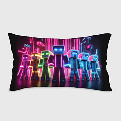 Подушка-антистресс Minecraft characters - neon glow