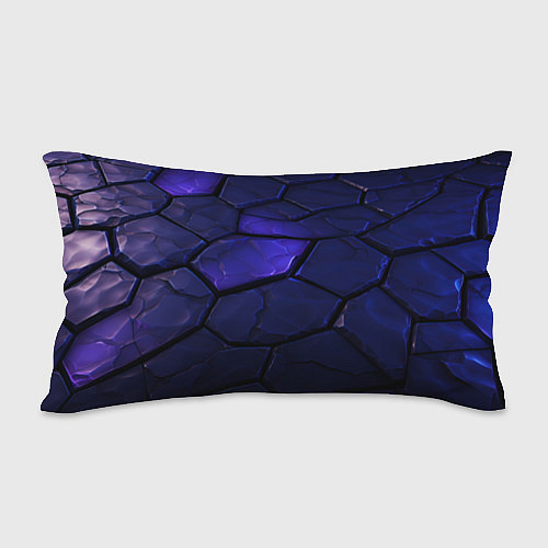 Подушка-антистресс Palworld логотип темные синие разломы плит / 3D-принт – фото 2