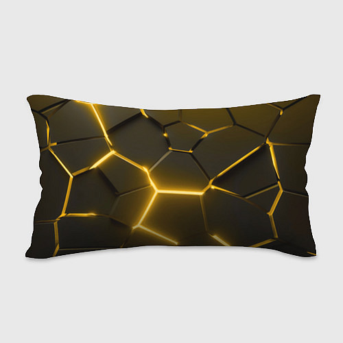 Подушка-антистресс Palworld логотип разлом желтых плит / 3D-принт – фото 2