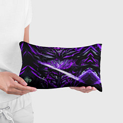 Подушка-антистресс Фиолетовый камень на чёрном фоне, цвет: 3D-принт — фото 2