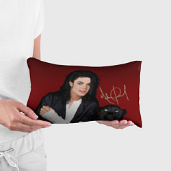 Подушка-антистресс Michael Jackson с пантерой и автографом, цвет: 3D-принт — фото 2