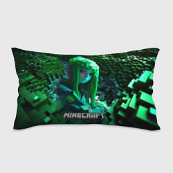 Подушка-антистресс Minecraft девушка зеленый мир