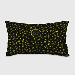 Подушка-антистресс Twenty one pilots pattern rock yellow, цвет: 3D-принт