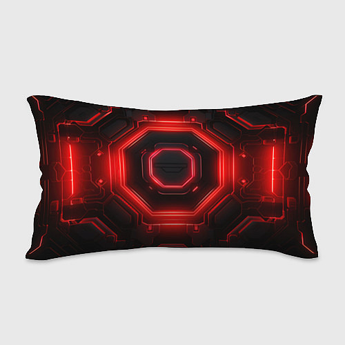 Подушка-антистресс Nvidia style black and red neon / 3D-принт – фото 2