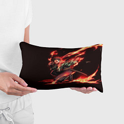 Подушка-антистресс Тандзиро пламя, цвет: 3D-принт — фото 2