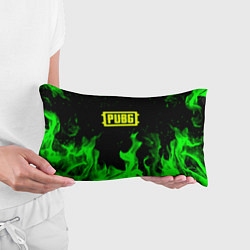 Подушка-антистресс PUBG кислотное лого огненный стиль, цвет: 3D-принт — фото 2