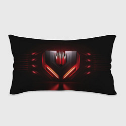 Подушка-антистресс Красная и черная кибернетика, цвет: 3D-принт