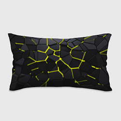 Подушка-антистресс Желтые плиты киберпанк, цвет: 3D-принт