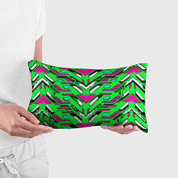 Подушка-антистресс Техно броня розово-зелёная, цвет: 3D-принт — фото 2