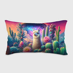 Подушка-антистресс Альпака в кактусах и портал